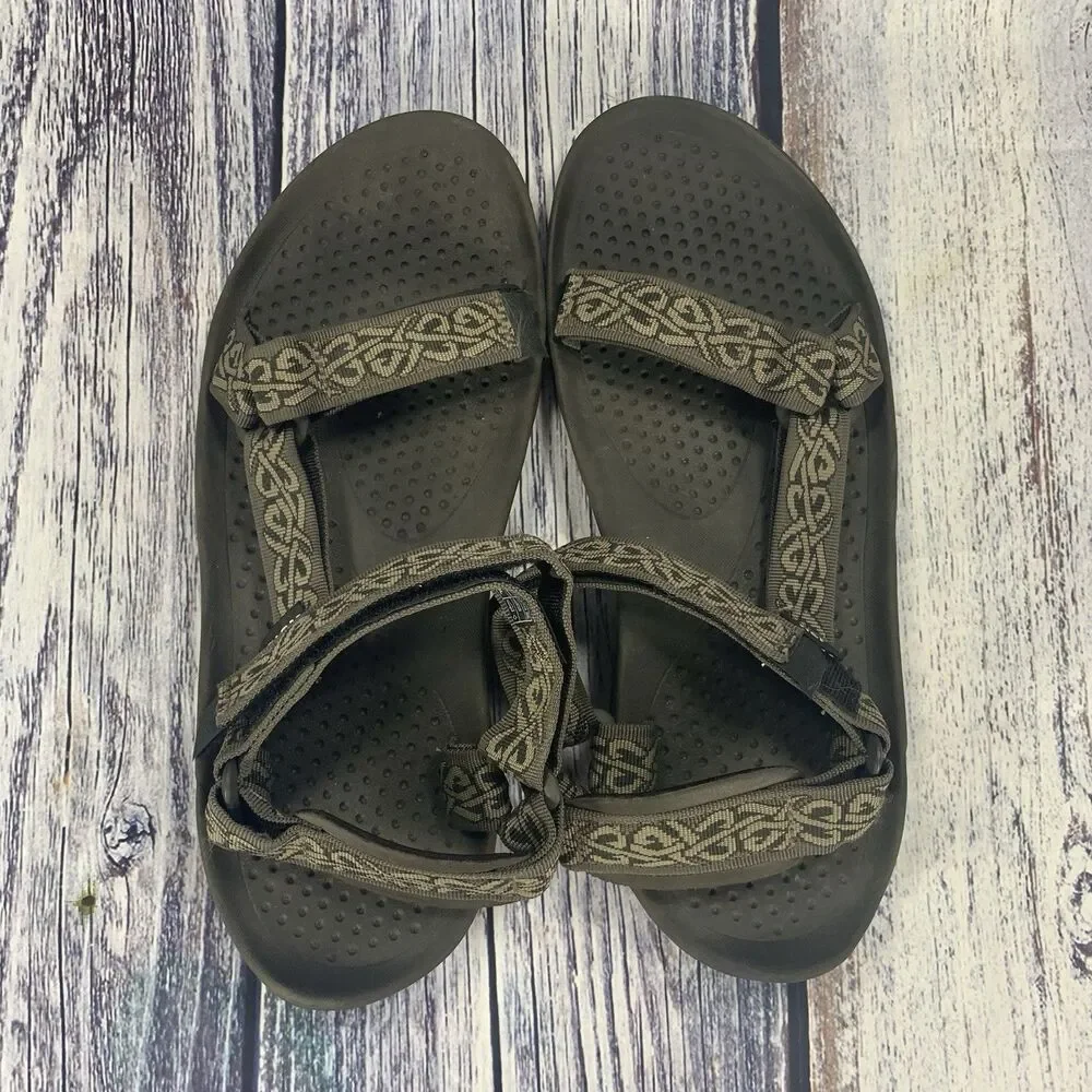Teva Hurricane 6502 Brown Adjustable Straps Sandals Men’s Size 12
